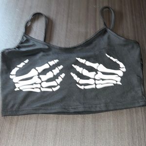 Skeleton Hands Top